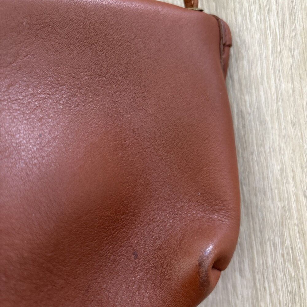 Vintage Coach Everett Bag Purse British Tan Glove Tanned Leather Y2K Retro 80s - Picture 5 of 11